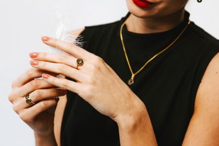 pierścionek złoty obrączkowy